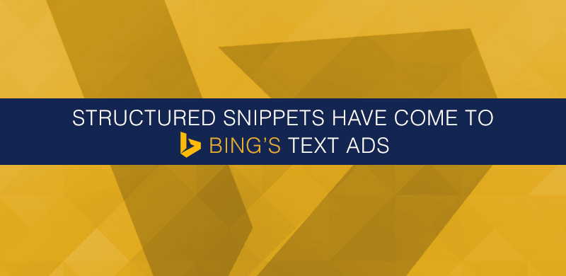 Bing Text Ads Structured Snippets
