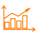 graph statistics icon png orange operationroi
