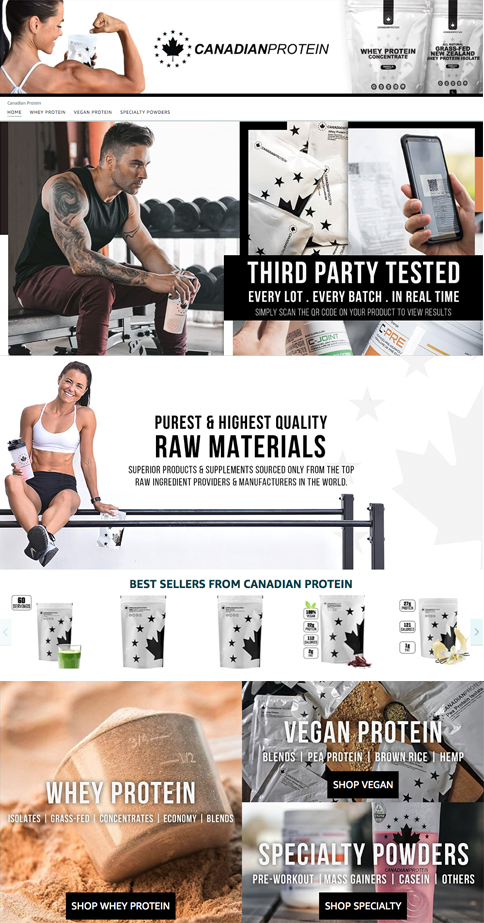 Amazon Brand Store for Canadian Protein