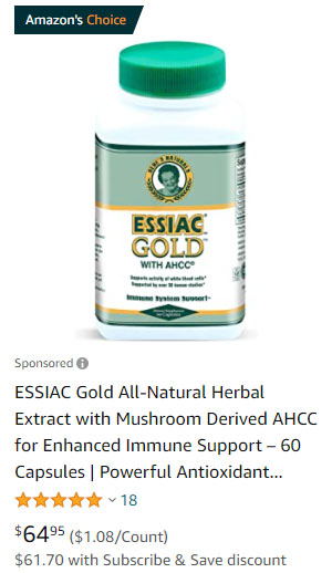 Sponsored Products Ad Example Essiac