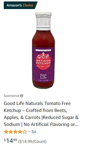 Sponsored Products Ad Example Good Life Naturals