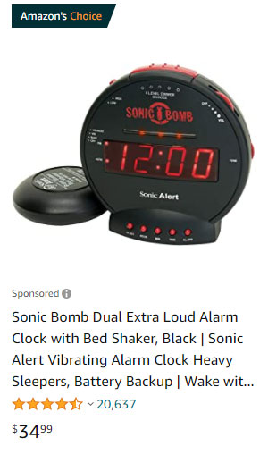 Sponsored Products Ad Example Sonic Alert